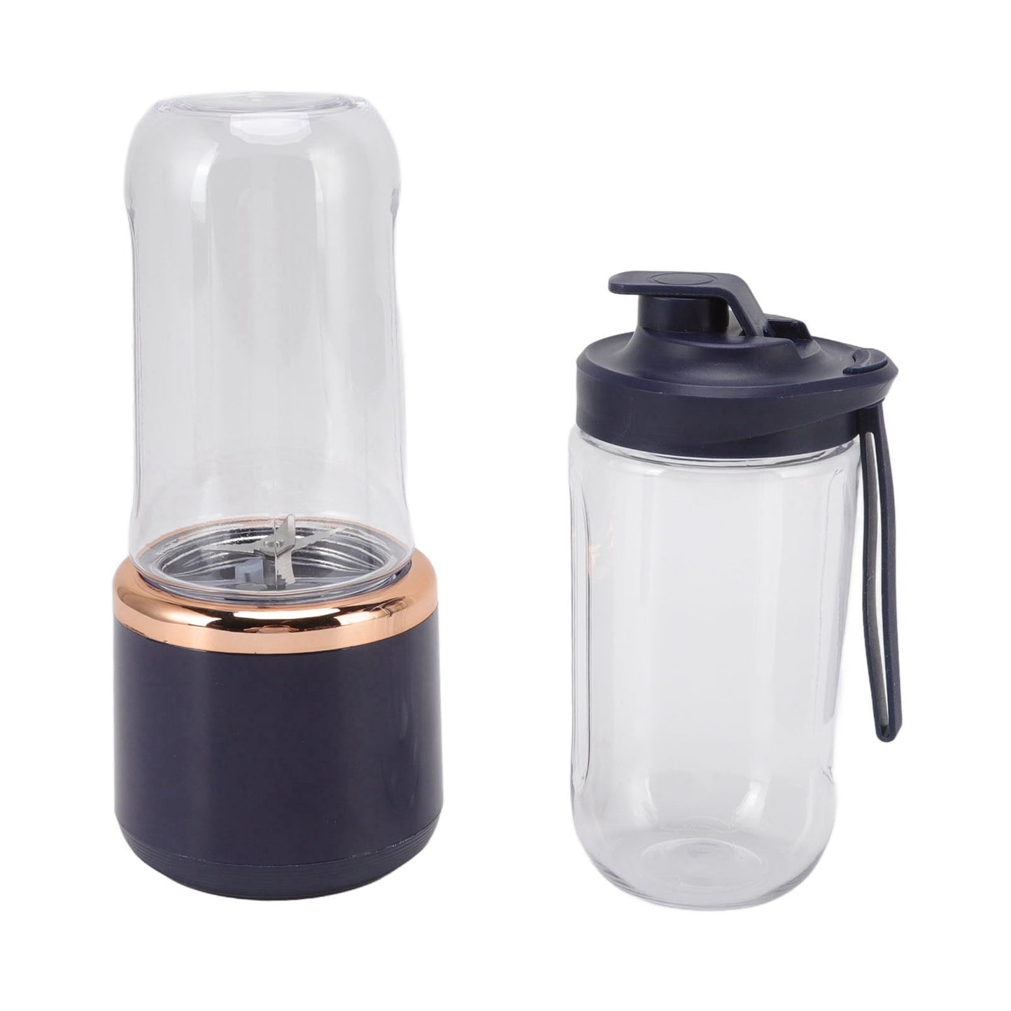 300ml Portable Blender Cordless for Shakes Juice Six Blades USB Charging with Bottle and Lid