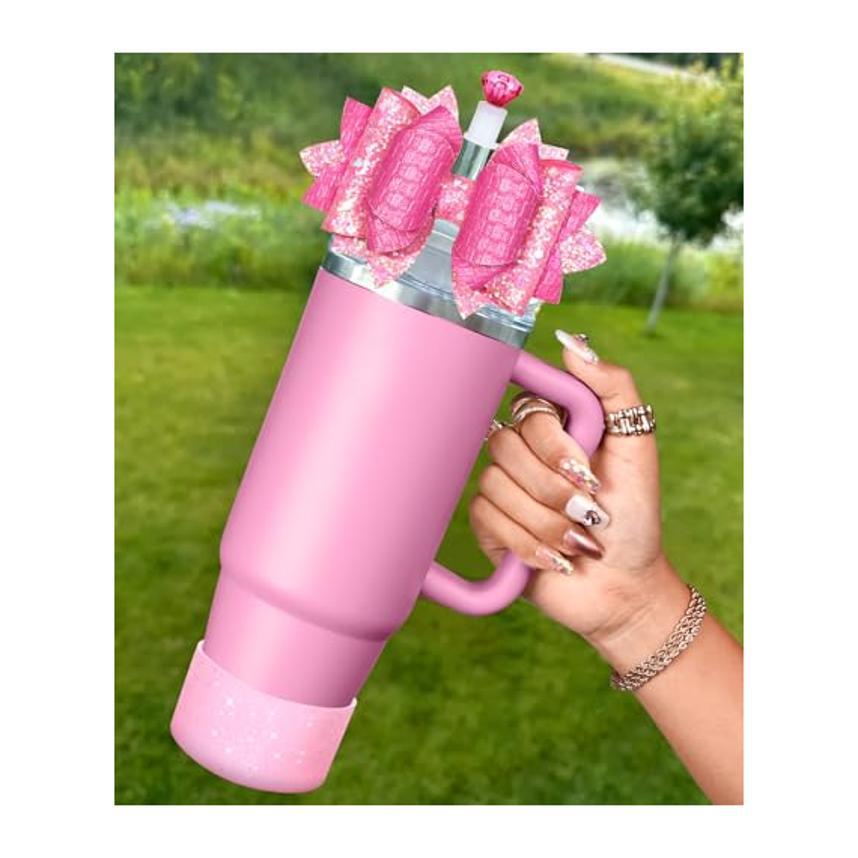 Cup Set Bow Straw With Straw Mouthpiece